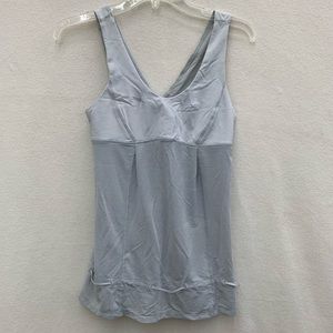 Lululemon Gray Drawstring Bottom Tank Top